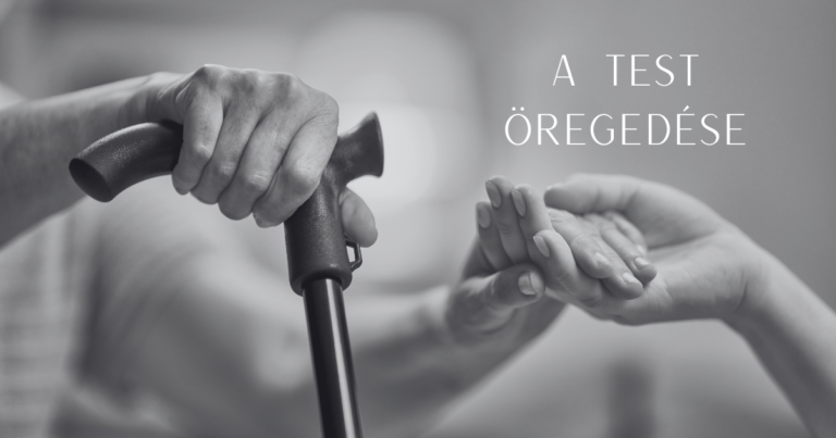 Botot tartó idős és segítő fiatal kéz